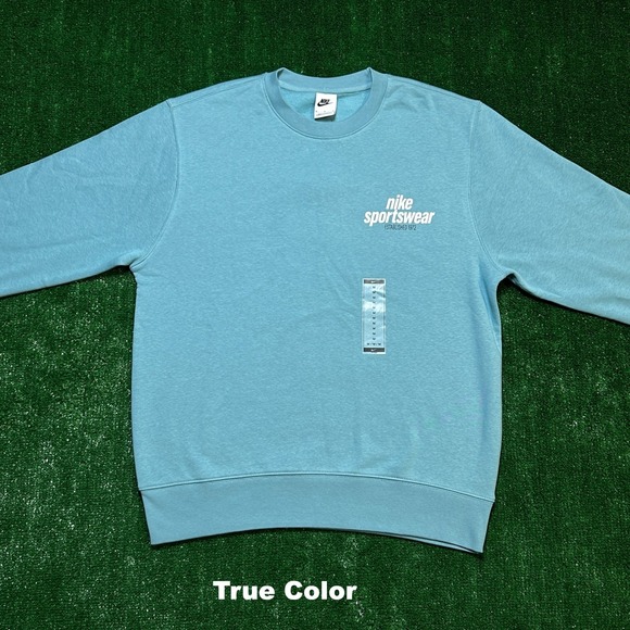 Nike Other - Nike Sportswear Crewneck Sweatshirt HJ2173-464 Teal Blue Mens Size M